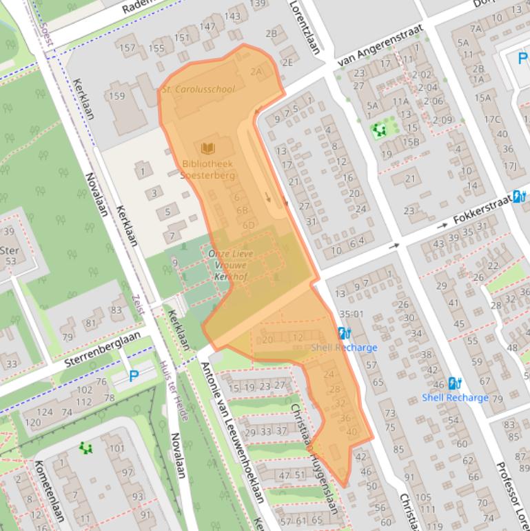 Kaart van postcodegebied 3769XW.