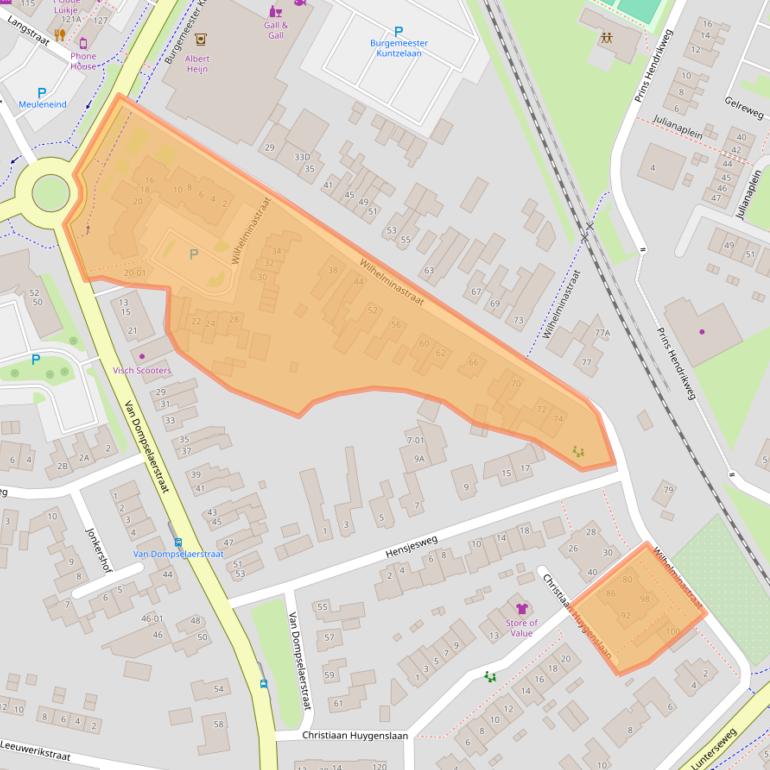 Kaart van postcodegebied 3771AR.