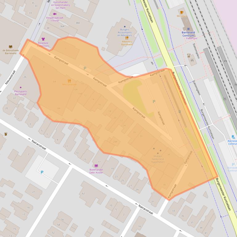 Kaart van postcodegebied 3771AV.