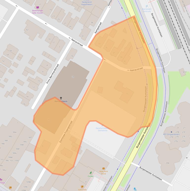 Kaart van postcodegebied 3771AX.