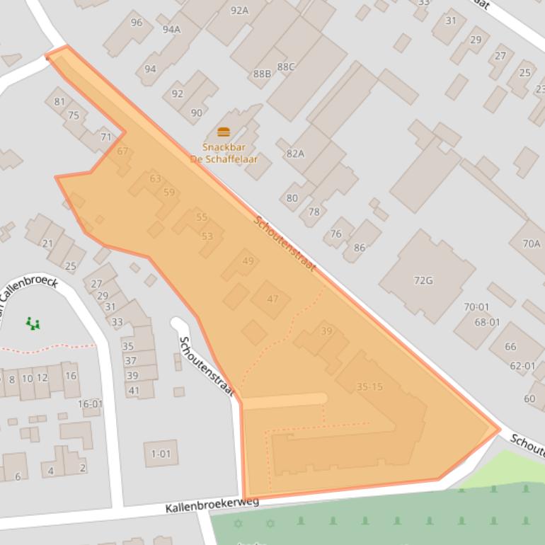 Kaart van postcodegebied 3771CG.