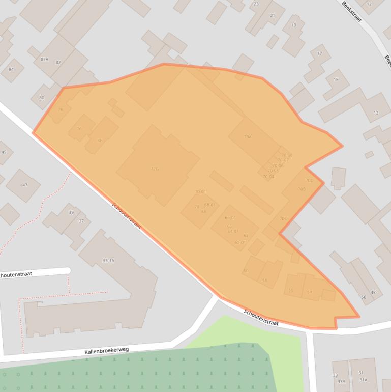 Kaart van postcodegebied 3771CK.