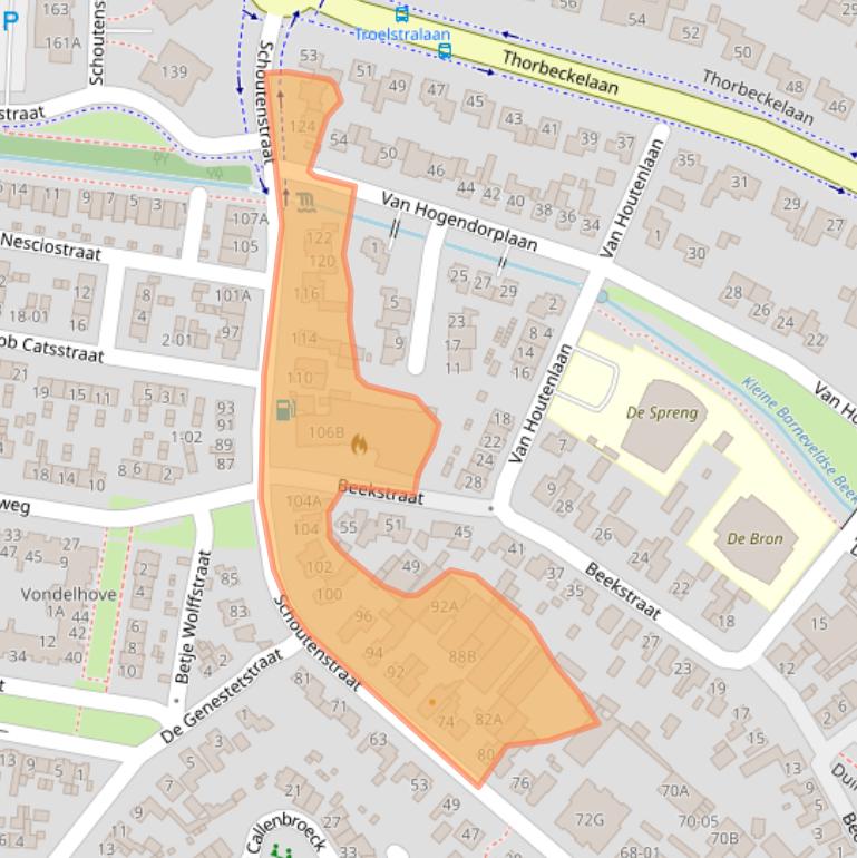 Kaart van postcodegebied 3771CL.