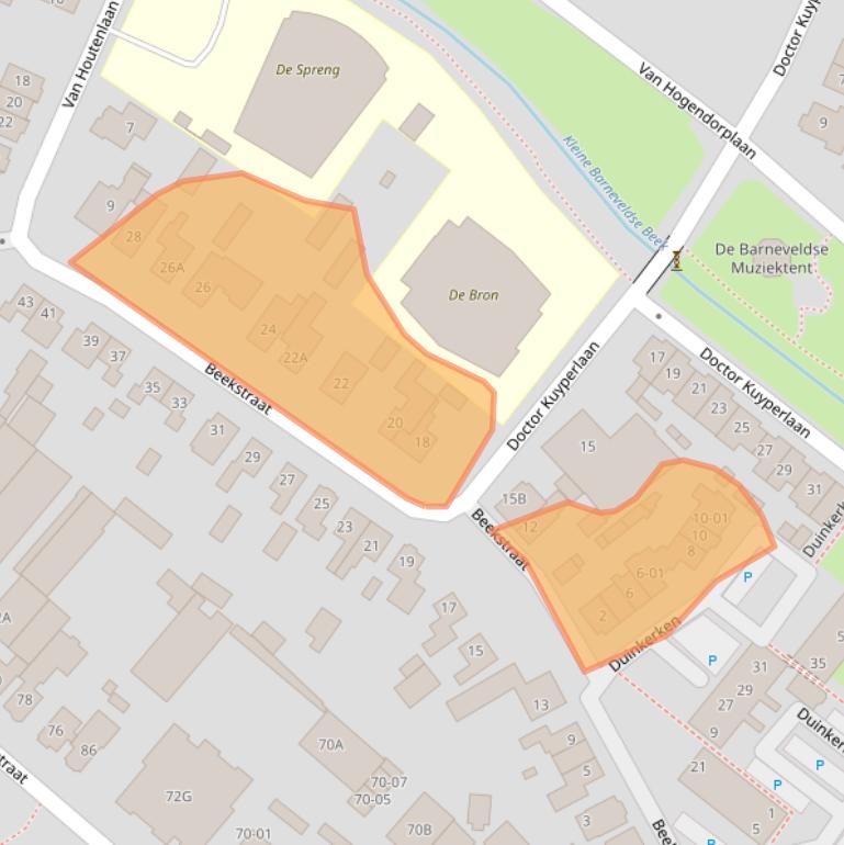 Kaart van postcodegebied 3771CN.