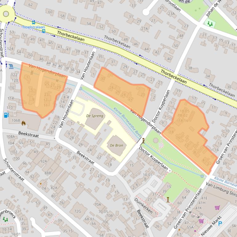 Kaart van postcodegebied 3771CP.
