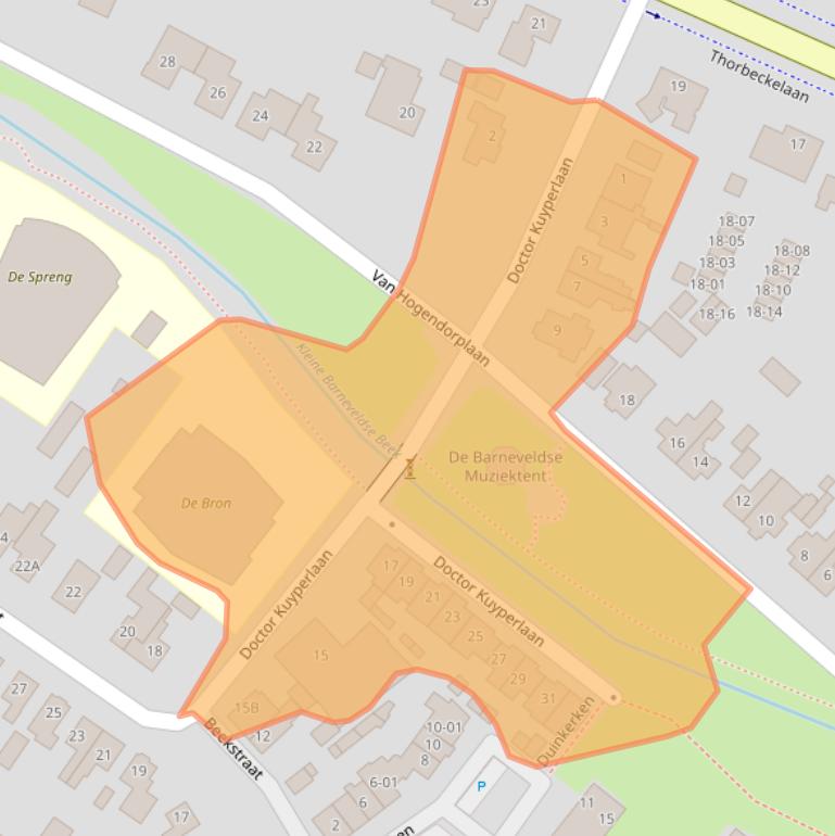 Kaart van postcodegebied 3771CS.