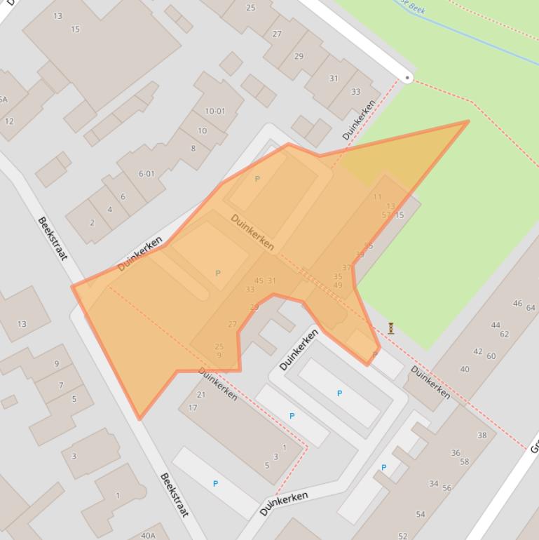 Kaart van postcodegebied 3771CW.