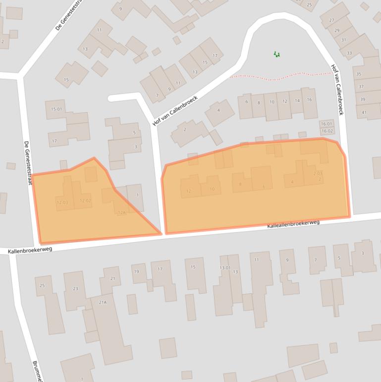 Kaart van postcodegebied 3771DD.