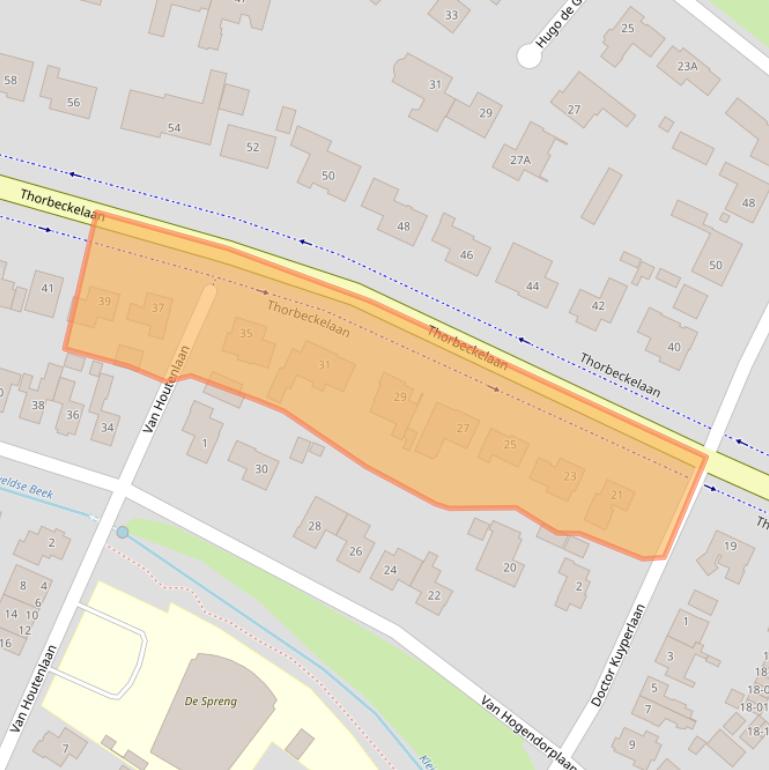 Kaart van postcodegebied 3771EB.