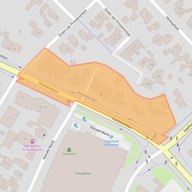 Kaart van postcodegebied 3771EG.