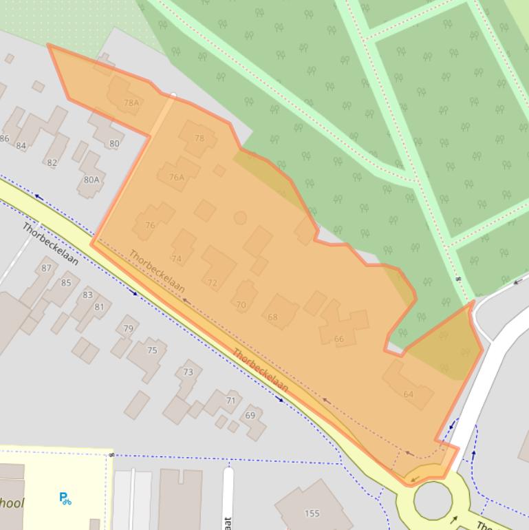 Kaart van postcodegebied 3771EK.