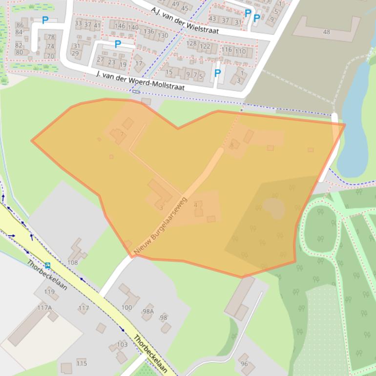 Kaart van postcodegebied 3771EN.