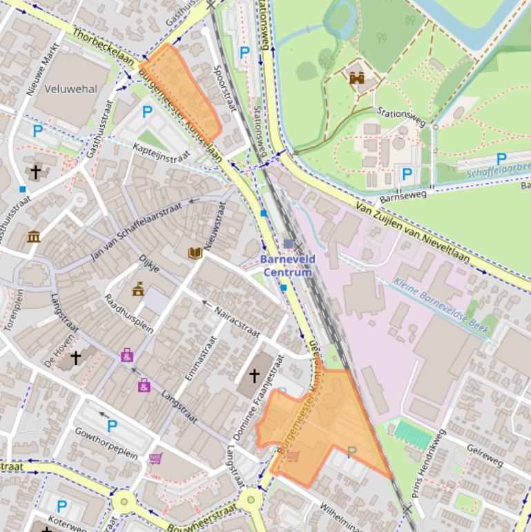 Kaart van postcodegebied 3771EP.