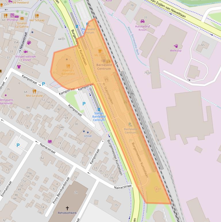 Kaart van postcodegebied 3771ES.