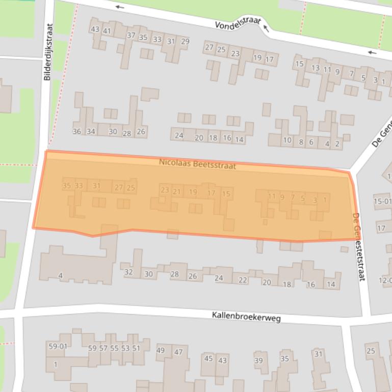 Kaart van postcodegebied 3771GB.