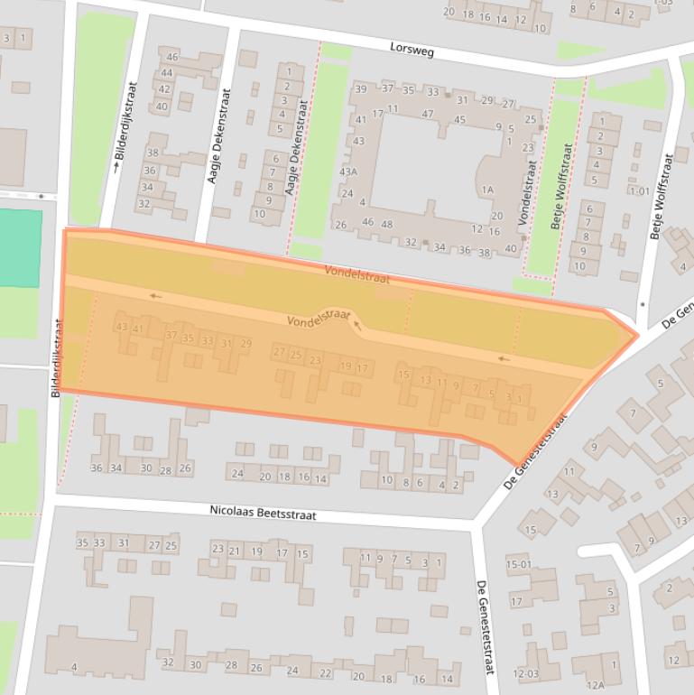 Kaart van postcodegebied 3771GD.
