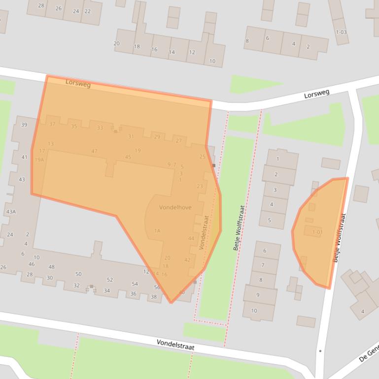 Kaart van postcodegebied 3771GG.