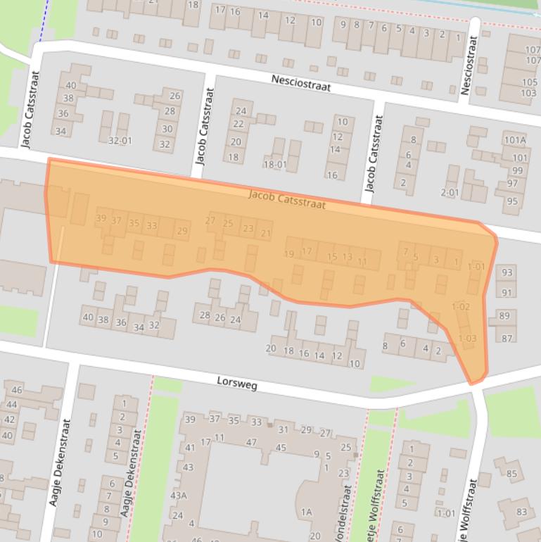 Kaart van postcodegebied 3771GJ.