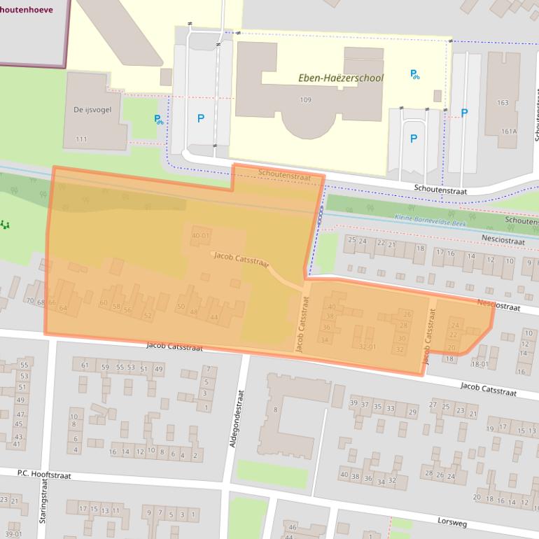 Kaart van postcodegebied 3771GL.