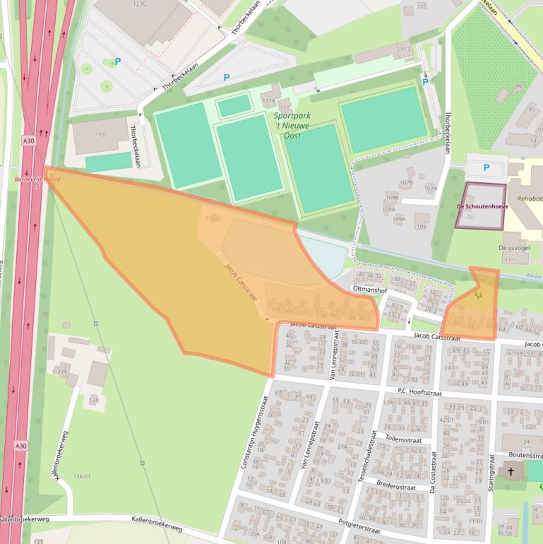 Kaart van postcodegebied 3771GM.