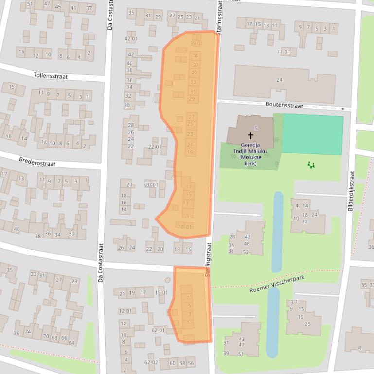 Kaart van postcodegebied 3771GS.