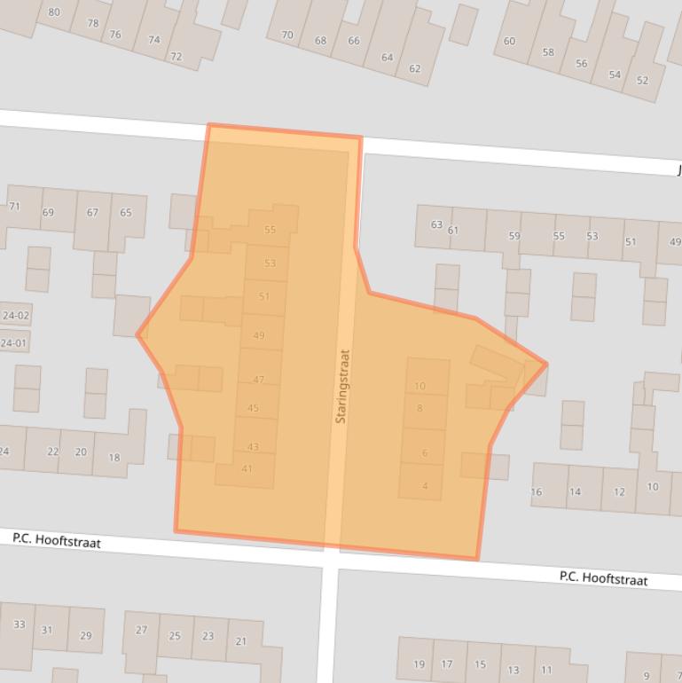 Kaart van postcodegebied 3771GT.