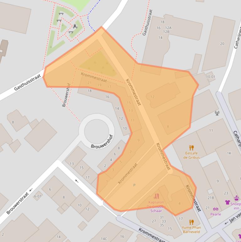 Kaart van postcodegebied 3771HB.