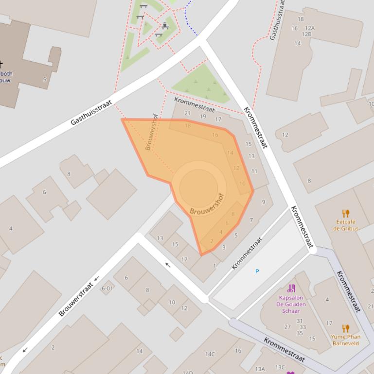 Kaart van postcodegebied 3771HC.