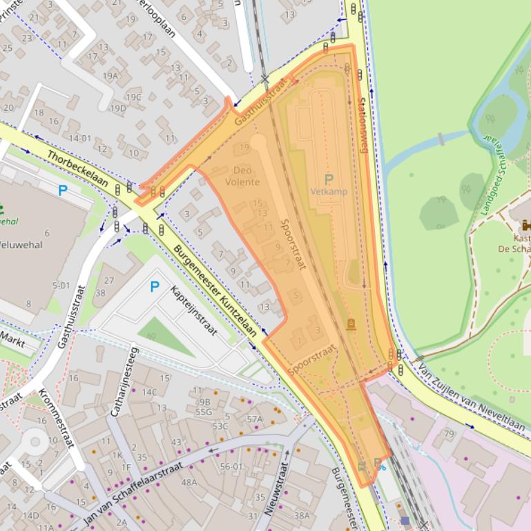 Kaart van postcodegebied 3771HD.