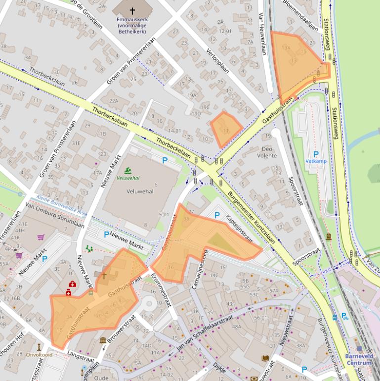 Kaart van postcodegebied 3771HE.