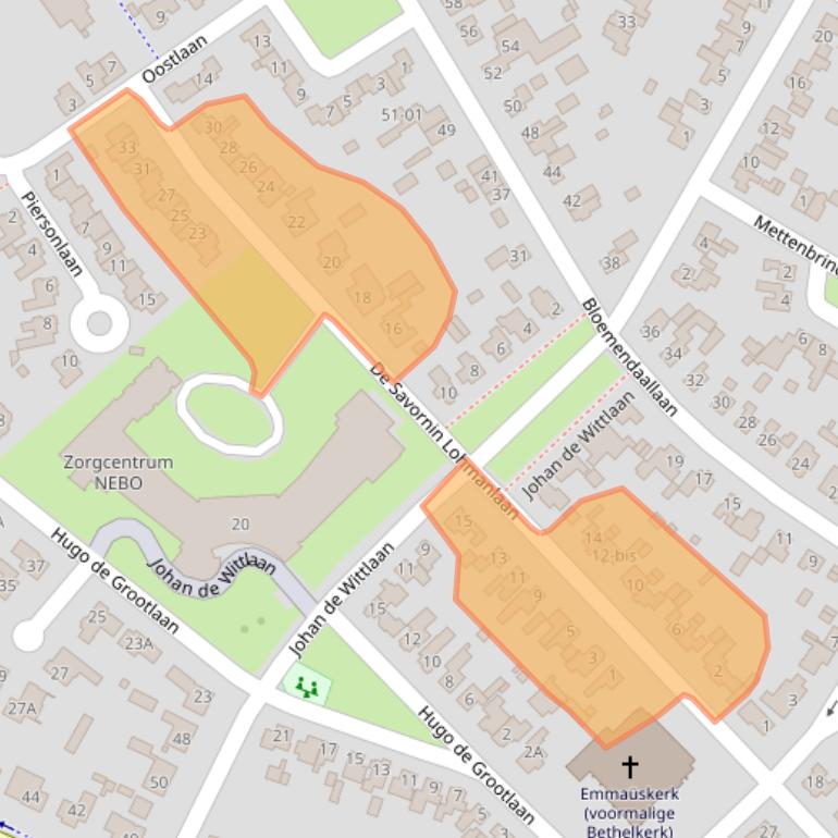 Kaart van postcodegebied 3771HH.