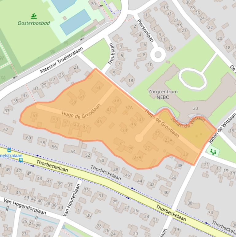 Kaart van postcodegebied 3771HK.