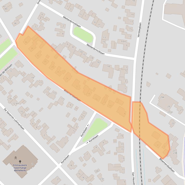 Kaart van postcodegebied 3771HV.