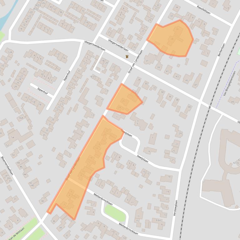 Kaart van postcodegebied 3771JC.