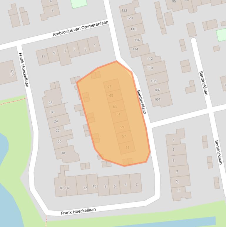 Kaart van postcodegebied 3771JN.