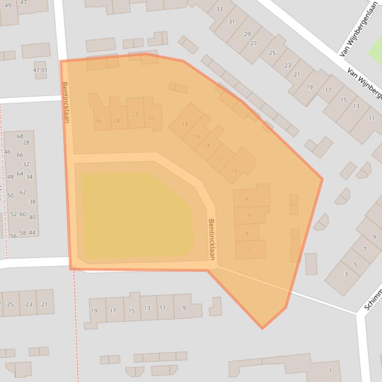 Kaart van postcodegebied 3771JP.