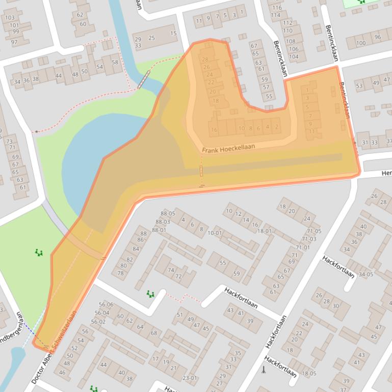 Kaart van postcodegebied 3771KB.