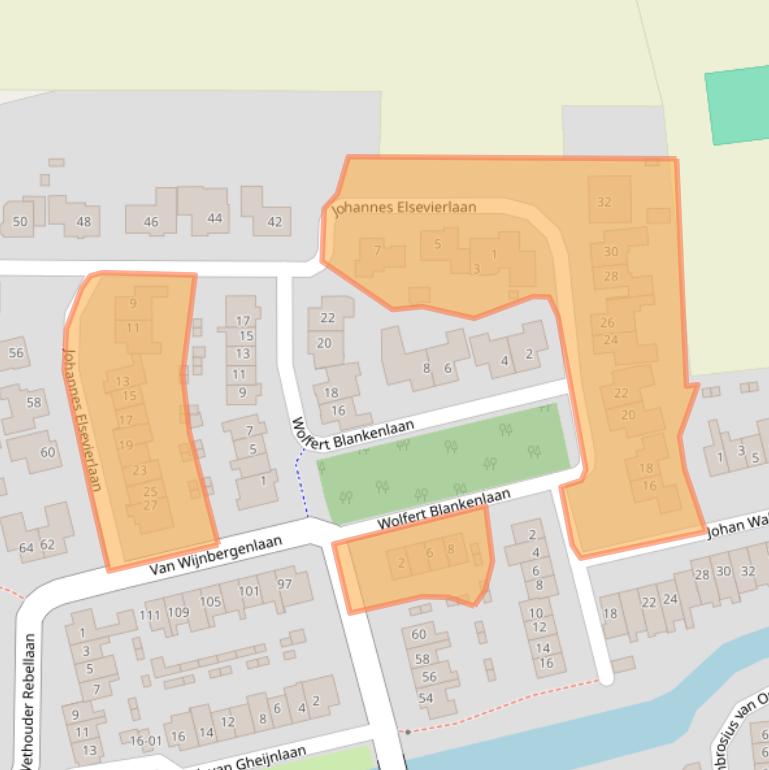 Kaart van postcodegebied 3771KK.