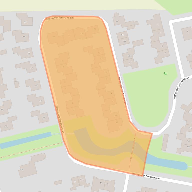 Kaart van postcodegebied 3771KS.