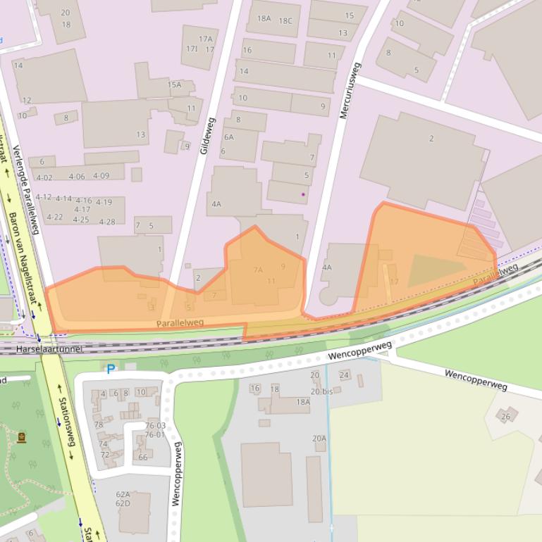 Kaart van postcodegebied 3771LE.