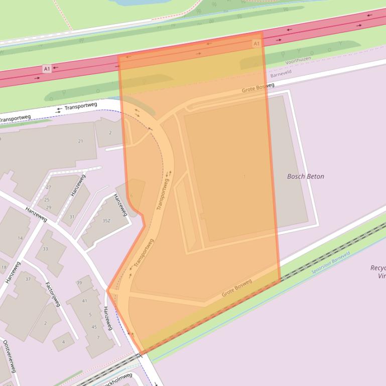 Kaart van postcodegebied 3771LH.