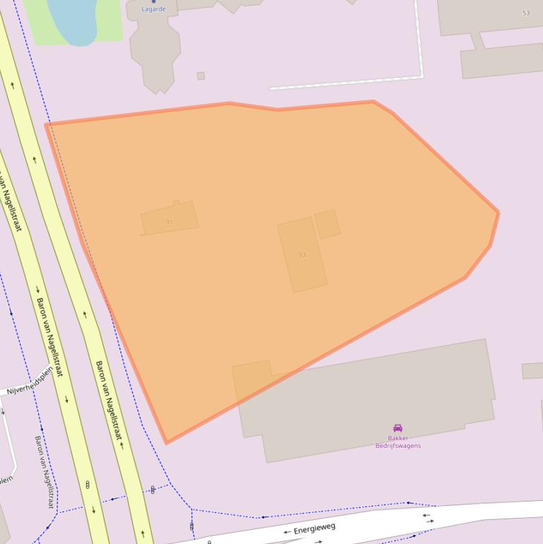 Kaart van postcodegebied 3771LK.