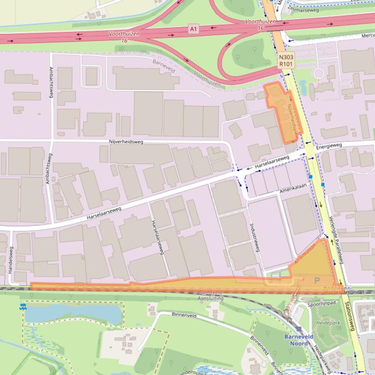 Kaart van postcodegebied 3771LL.