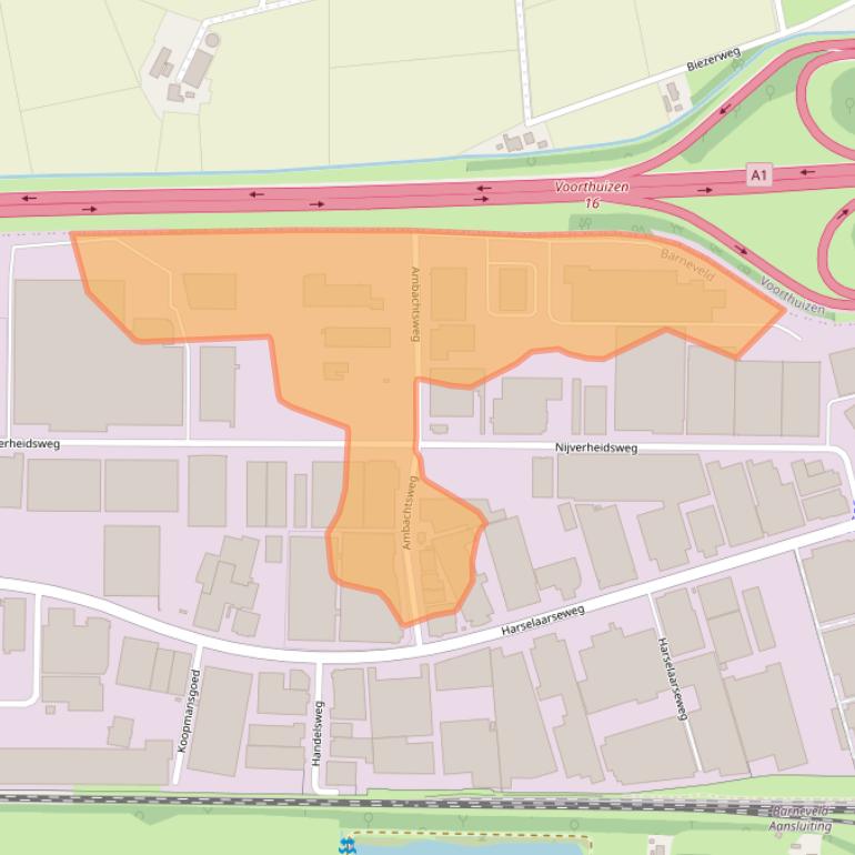 Kaart van postcodegebied 3771MG.