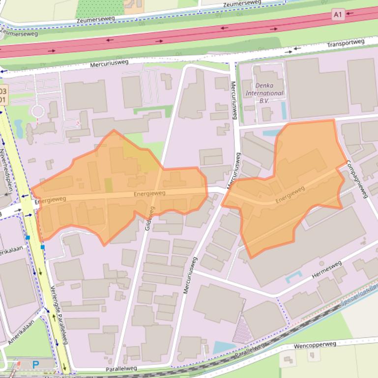 Kaart van postcodegebied 3771NA.