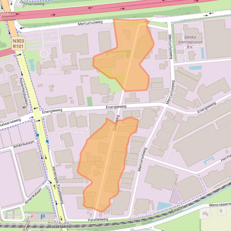 Kaart van postcodegebied 3771NB.