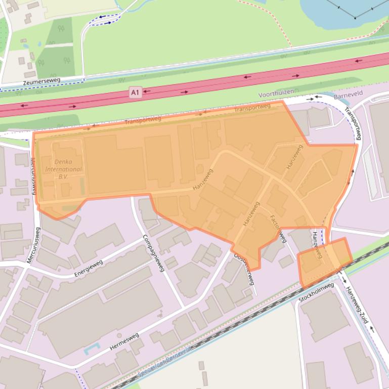 Kaart van postcodegebied 3771NG.