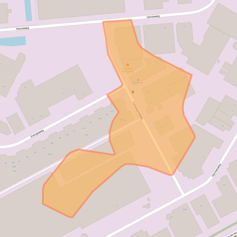 Kaart van postcodegebied 3771NH.