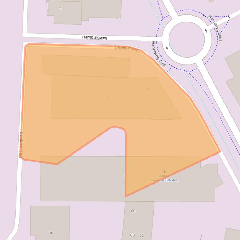 Kaart van postcodegebied 3771NP.