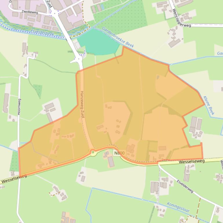 Kaart van postcodegebied 3771PB.